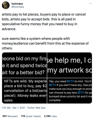 <p><a href="https://twitter.com/isyourguy/status/1366176796996112385">this is not the democratization of art. @isyourguy</a></p>